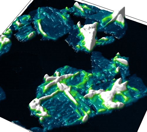 AFM 3D image of ULTRA Graphene