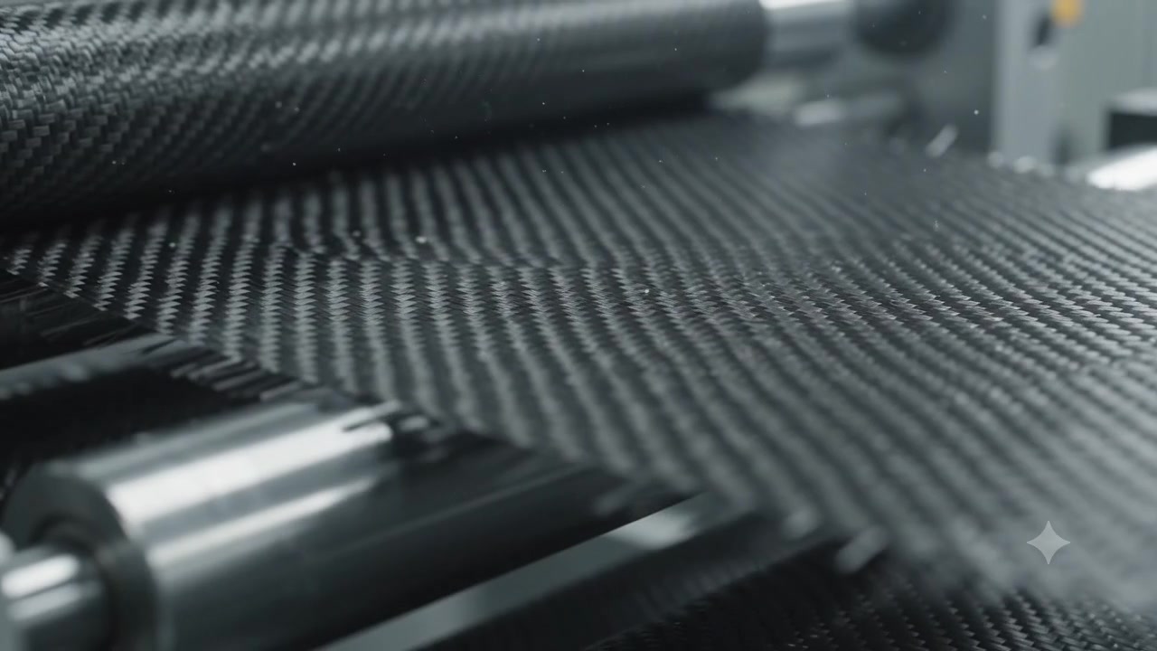 Carbon fibre composite weave